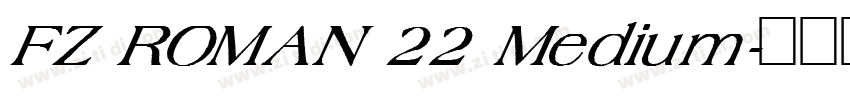 FZ ROMAN 22 Medium字体转换